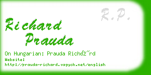 richard prauda business card